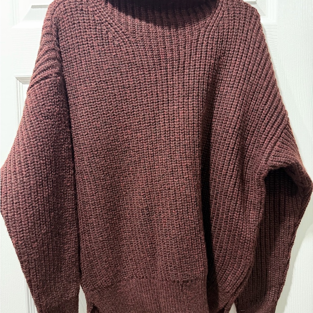 Apt. 9 Women's Maroon Turtleneck Sweater